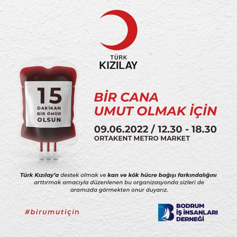 Sende Bir Cana Umut Ol! Kızılay Kan Bağışı Etkinliği